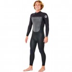 Rip Curl Omega 4/3 back zip gb stmr black Traje de neopreno