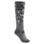 Burton Performance Midweight gray heather calcetines de snowboard de mujer