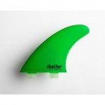 Feather Fins Ultralight Dual Tab green Quillas Surf