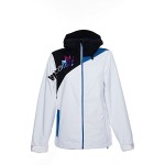 Volcom Mellea blanco talla S 2014 chaqueta de snowboard de mujer