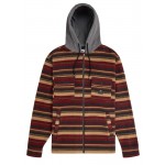 Vissla Hermosa Hooded Overshirt fired brick sobre-camisa