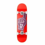 Hydroponic Hand red 7.250" skateboard completo
