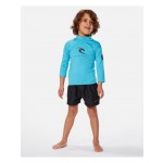 Rip Curl Corps ls rash vest boy blue licra de niño