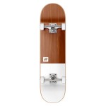 Hydroponic Clean white brown 7.75" skateboard completo