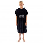 Rip Curl Mix up hooded towel black poncho de niño