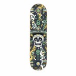Hydroponic Mexican Skull black 8.125" tabla skateboard