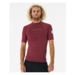 Rip Curl Dawn Patrol perf ss uv maroon marle licra