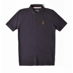 Lightning Bolt Embroidered moonless night polo