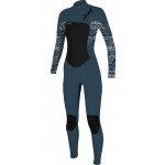 O´neill Ninja Epic 5/4 chest zip full shadow bungalow stripe neopreno de mujer