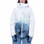 686 Hydra Insulated white orion blue cloud chaqueta de snowboard de mujer