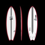 TORQ CHANEL ISLAND  POD MOD X LITE 5.10''  red rail pinline TABLA DE SURF