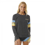 Rip Curl High Tide Surf Raglan washed black sudadera de mujer