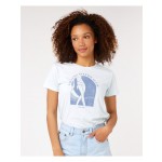 Rip Curl Re-entry sky blue 2023 camiseta de mujer