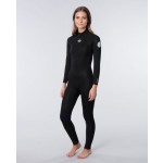 Rip Curl Freelite 4/3 GB Steamer back zip Black Traje de neopreno de mujer