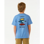 Rip Curl Search Icon blue camiseta de niño