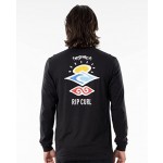 Rip Curl Search Icon black camiseta manga larga