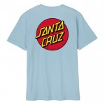 Santa Cruz Classic Dot Chest sky blue camiseta