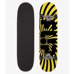 Flip Spiral 8''  yellow skateboard completo