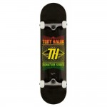 Tony Hawk 180 Stacked Logo 8" black skateboard completo