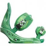 burton stiletto est verde talla L fijaciones de snowboard de mujer