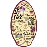 SkimONE Vendee Wood 41" burgundy Tabla de Skimboard