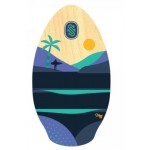 SkimONE Ice Skim Kauai teal purple Wood 37" Tabla de Skimboard