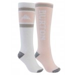 Burton Weekend white peach PACK 2 calcetines de snowboard de mujer