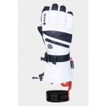 686 Gore Smarty Gauntlet white guantes de snowboard de mujer