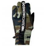 Dc Salute woodland camo green xgck 2023 guantes de snowboard