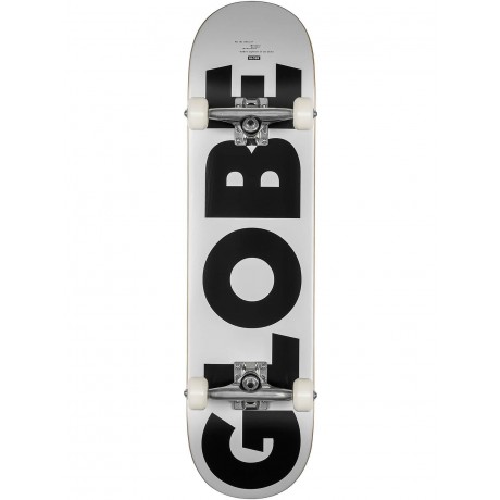 Globe G0 Fubar 8" White Black Skateboard completo