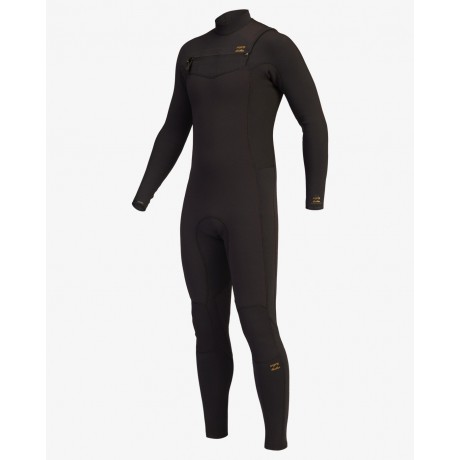 Billabong Revolution chest zip 4/3mm black clay traje de neopreno