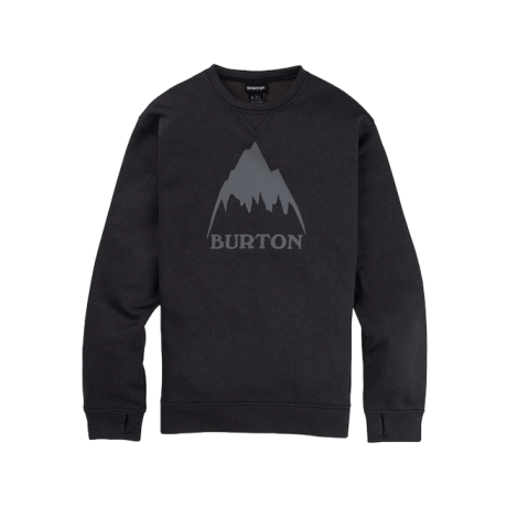 Burton Oak Crew black sudadera tecnica de snowboard Daktak