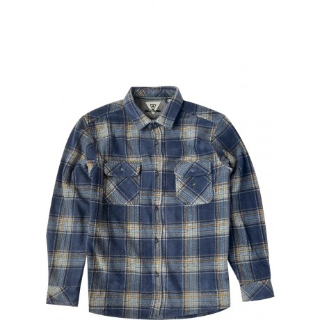 Vissla Eco-Zy polar flannel dark denim 2023 camisa