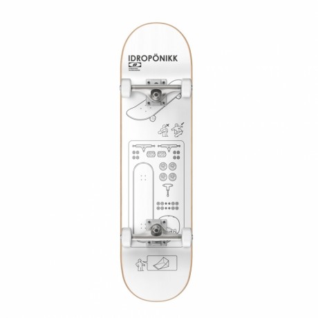 Hydroponic Ikea 8" skateboard completo