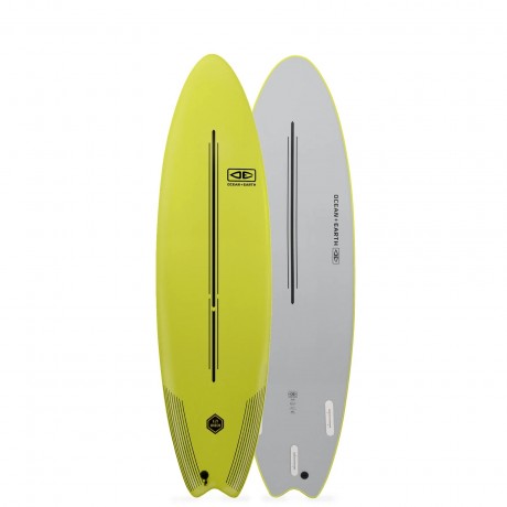 Ocean Earth EZI rider 7.0" lime sofboard