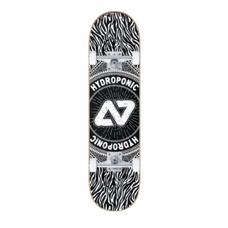 Hydroponic Tie Dye black 7.5" skateboard completo