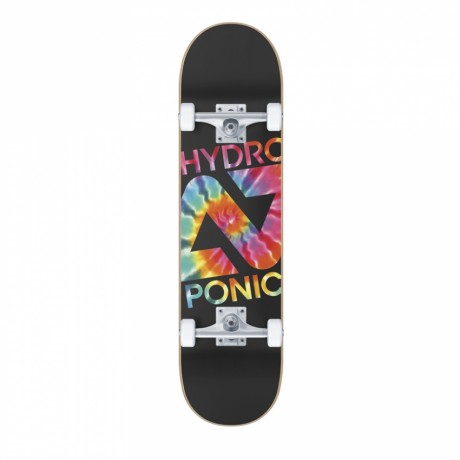 Hydroponic Tie Dye black 7.5" skateboard completo