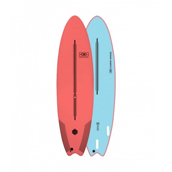 Ocean Earth EZI rider 6.0" coral sofboard