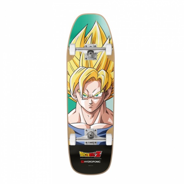 Hydroponic Bullet Dragon Ball Z Son Goku Super Saiyan Pool Shape 8.75" skateboard completo