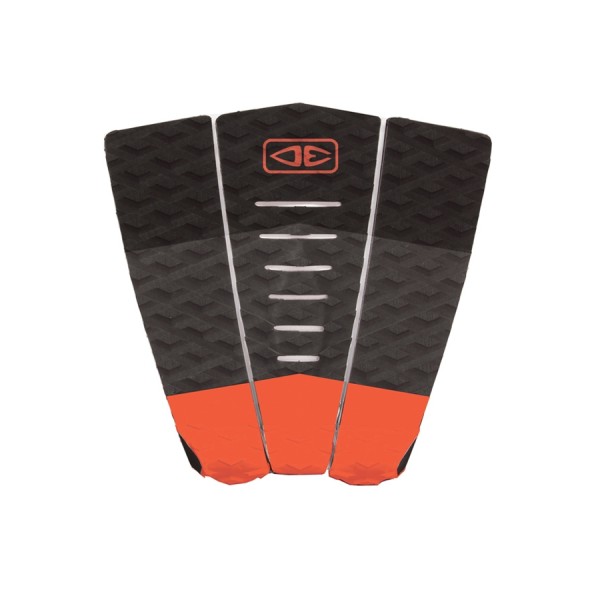 Ocean and Earth Blazed tail 3 piece orange pad de surf
