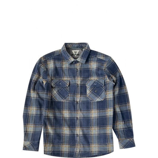 Vissla Eco-Zy polar flannel dark denim 2023 camisa