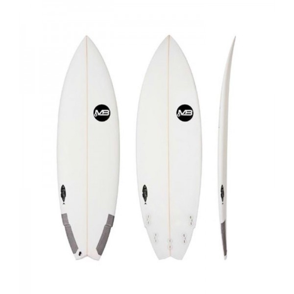 Manual  Epoxy Clear Resin Fishwing 5.10" white carbon tabla de surf