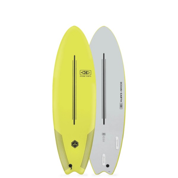 Ocean Earth EZI rider 6.0" lime sofboard