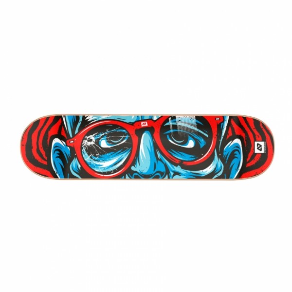 Hydroponic Glasses Round red 8.125" tabla skateboard