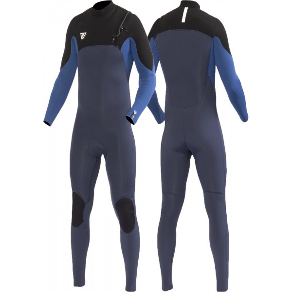 Vissla Seven Seas Comp harbour blue 4/3 full chest zip neopreno