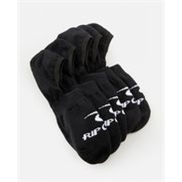 Rip Curl Invisi black 5 pack calcetines