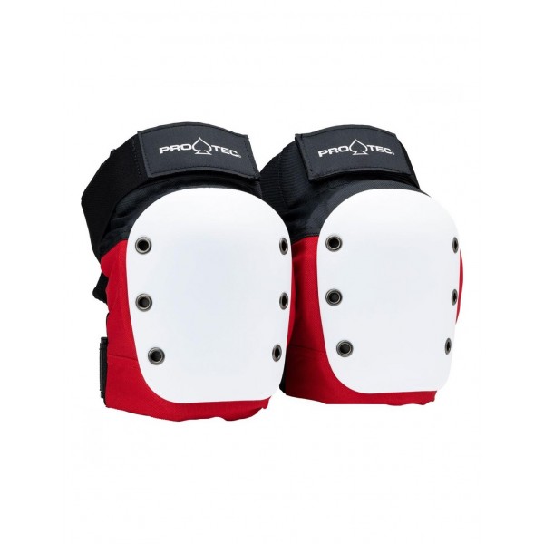 Pro-tec Pads Street Knee-Elbow pad red white black rodilleras skateboard