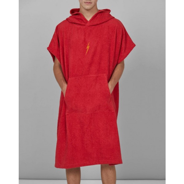 Lightning Bolt red poncho